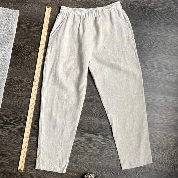 IXIMO Women's Linen Pants Sz S‎ Summer Coastal Capsule Wardrobe Timeless - Picture 7 of 11